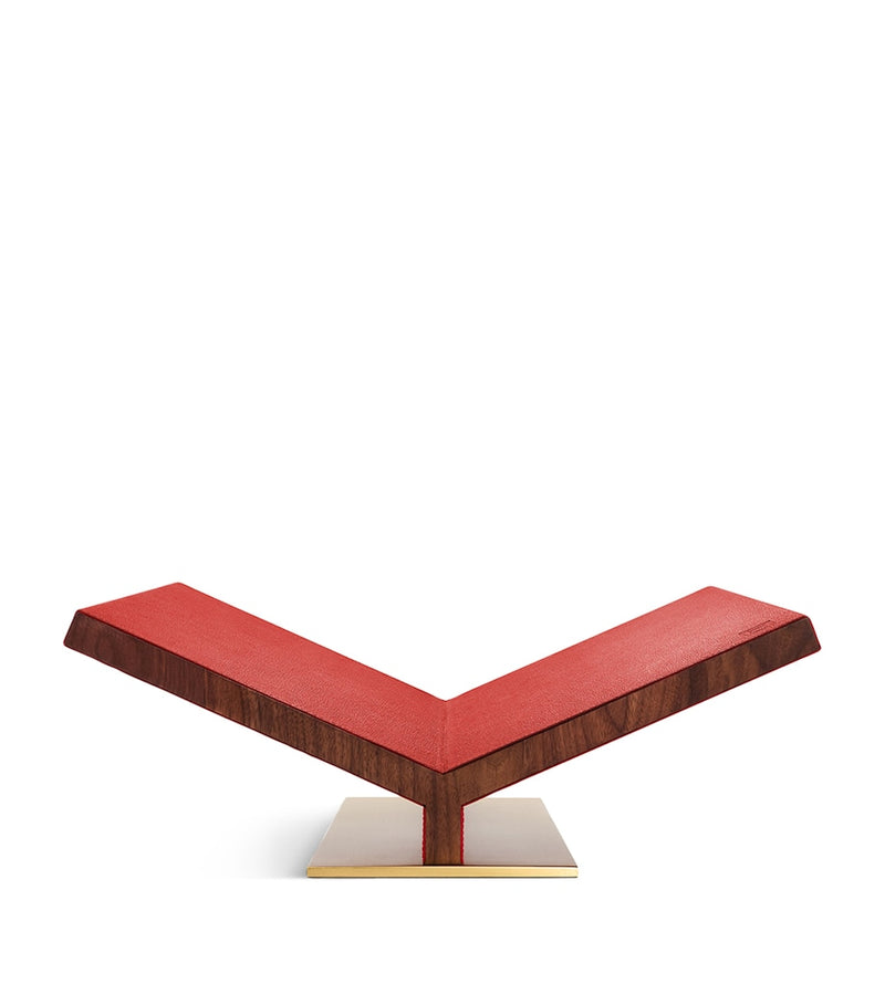Assouline Walnut Leather Classic Collector Bookstand - British product
