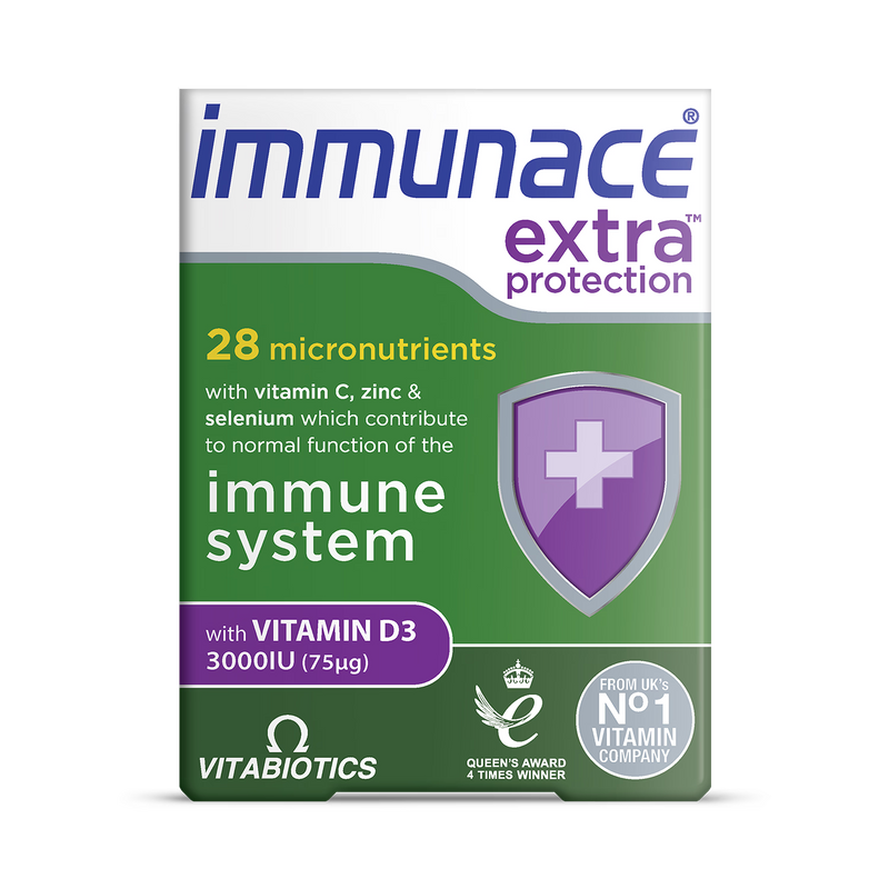 Vitabiotics Immunace Extra Protection Immune Tablets 30, UK version