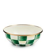 MacKenzie-Childs Emerald Check Everyday Breakfast Bowl 15cm
