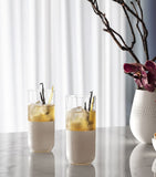 Villeroy & Boch long drink tumblers Rock Blanc 430ml (British brand)