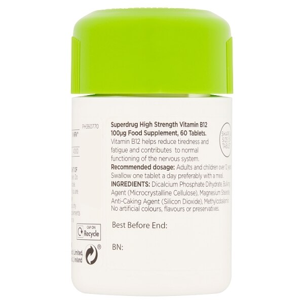 Superdrug High Strength B12 60s GOODS Superdrug