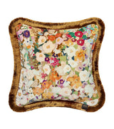 House Of Hackney Velvet Hollyhocks Cushion 45cm x 45cm