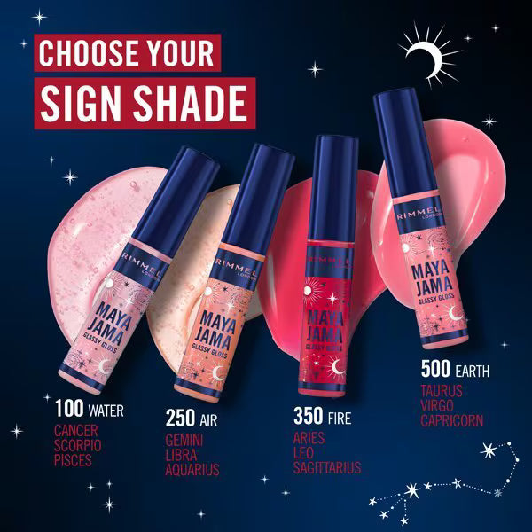 Rimmel Lip Gloss Fire 350 10ml, imported from the UK