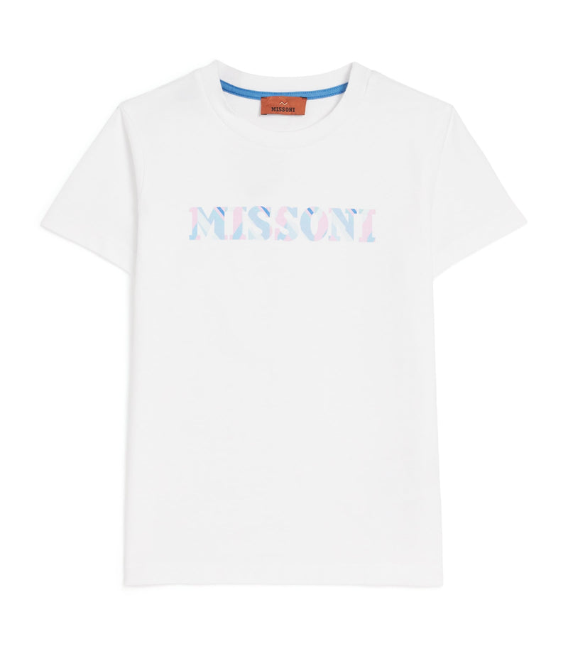 Missoni Kids Cotton Logo T-Shirt (4-14 Years), imported from the UK