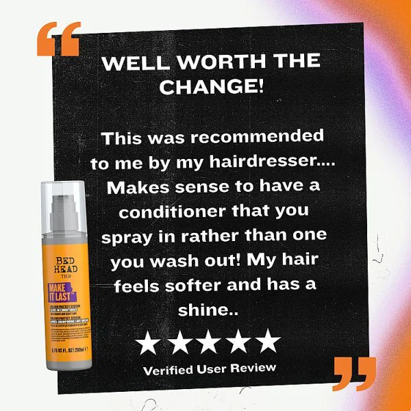 Bed Head By Tigi leave in conditioner 200ml - British product