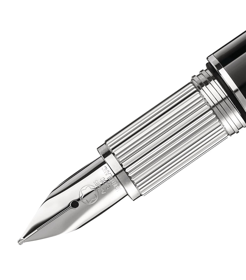 Montblanc StarWalker Doué fountain pen, platinum-plated, 13.5cm length, imported from the UK