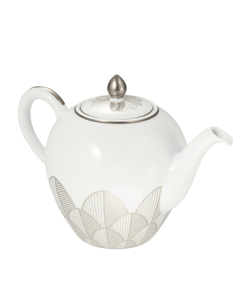 Christofle porcelain Malmaison teapot 1.5L - British product