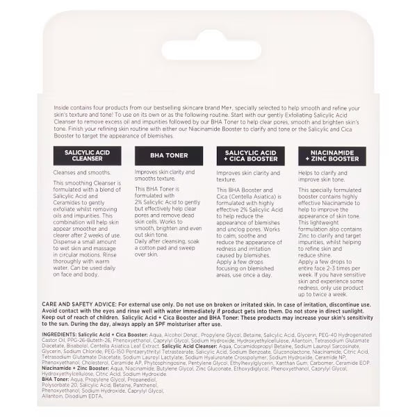 Me+ Refining Routine Gift Set Skincare Kit, imported from the UK