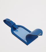Leather Luggage Tag with Press-Stud Fastening and Adjustable Strap 12.5cm x 7cm