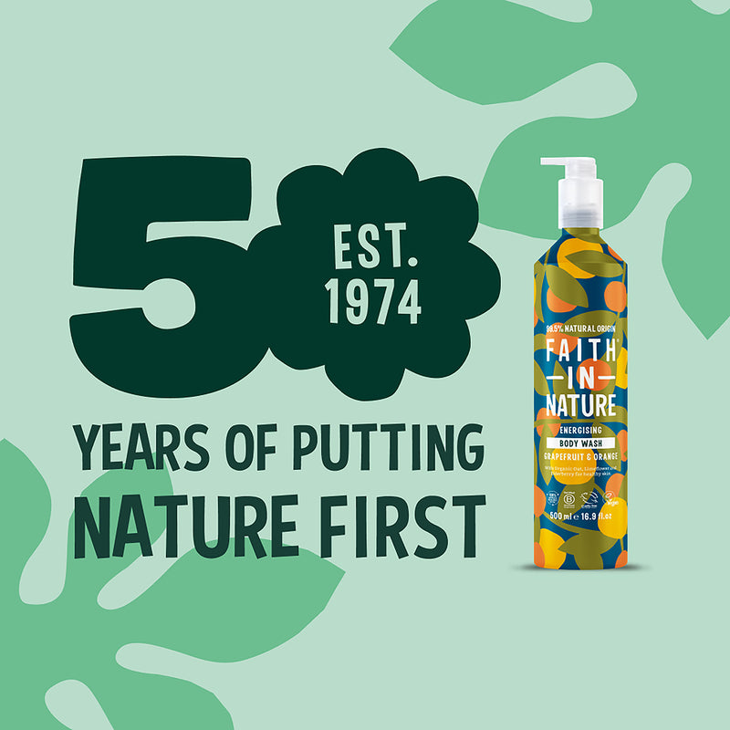 Faith In Nature Body Wash Grapefruit & Orange 500ml - British product