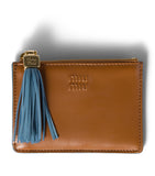 Miu Miu calfskin tassel card holder, imported from the UK