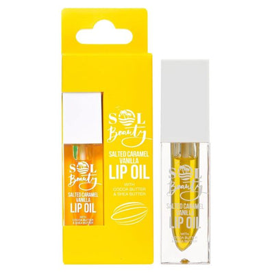 Sol Beauty Salted Caramel Vanilla Lip Oil 3g