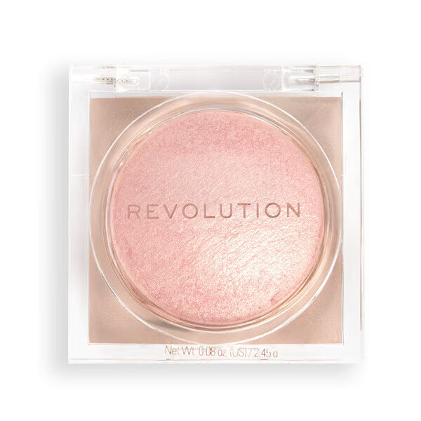 Revolution Beam Bright Highlighter Pink Seduction compact, imported from the UK