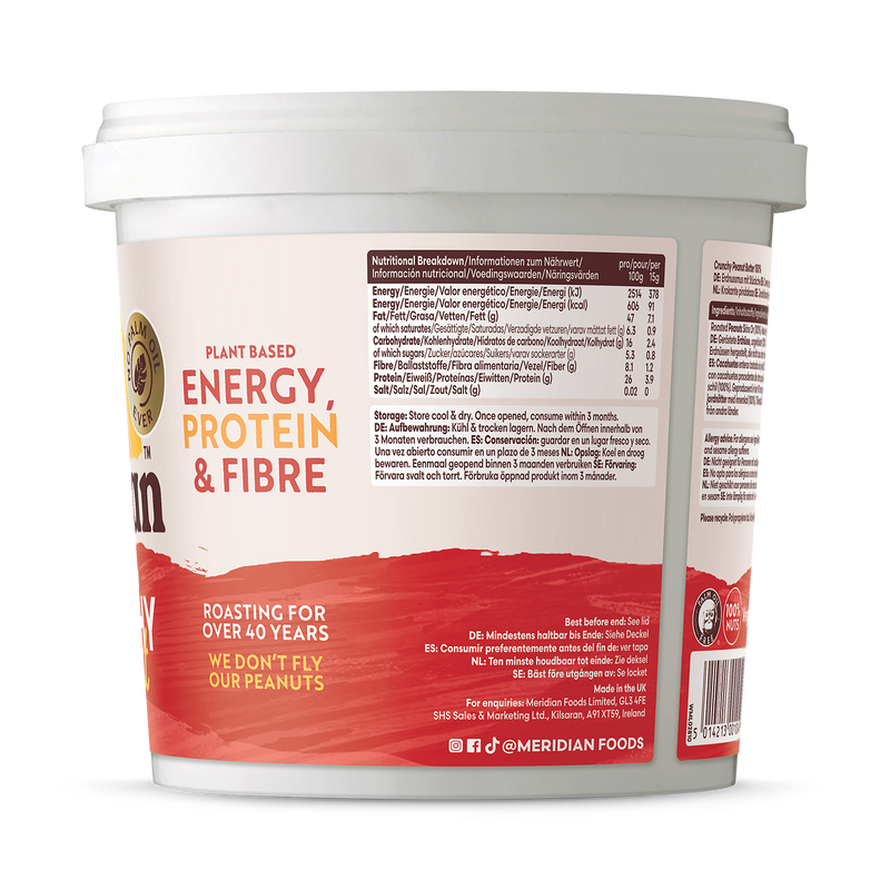 Meridian Natural Crunchy Peanut Butter 1kg