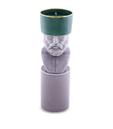 Porcelain Candle Holder for Tealight Scented Candles, 23cm Height, Renaissance-Inspired Design