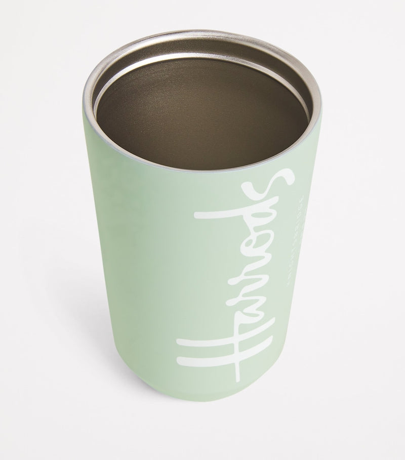 Harrods travel cup with logo, 15cm x 12cm, UK version