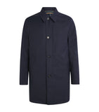 Regular Fit Virgin Wool Overcoat with Notched Lapels