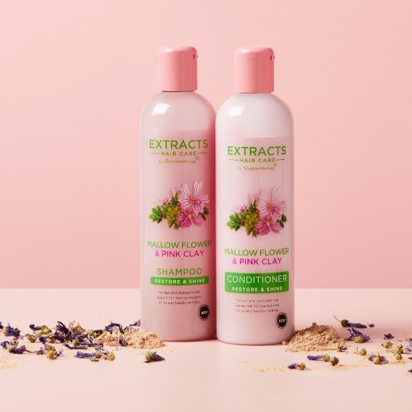 Superdrug Extracts Mallow Flower & Pink Clay Shampoo GOODS Superdrug