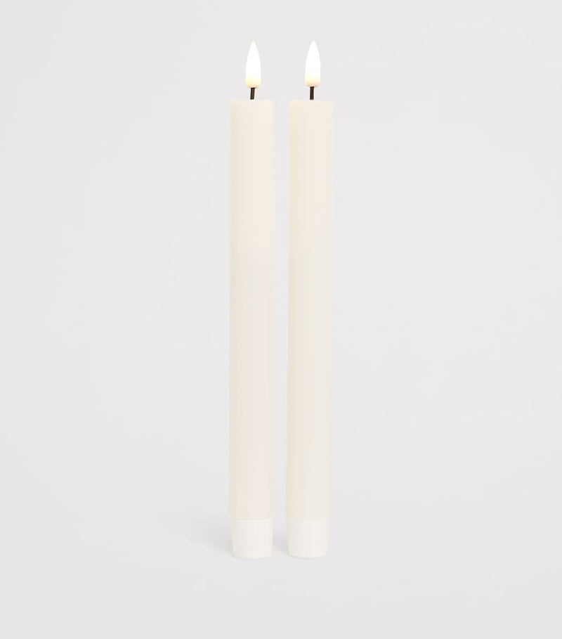 Deluxe Homeart Wax LED Dinner Candles Set of 2 - British product