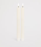 Deluxe Homeart Wax LED Dinner Candles Set of 2 - British product