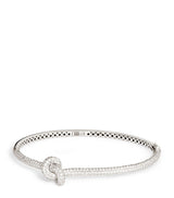 Engelbert White Gold and Diamond The Legacy Knot Bangle