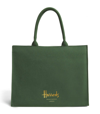 Harrods Large Cotton Logo Tote Bag