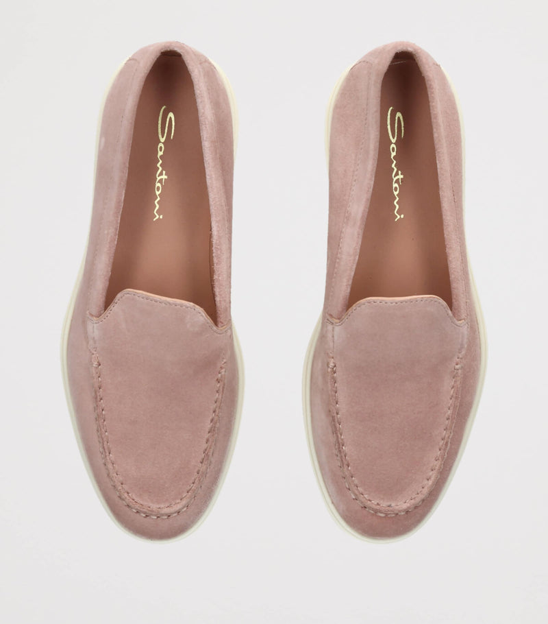 Santoni suede Detroit loafers (British brand)