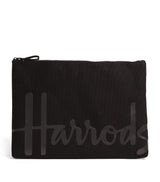 Harrods Large Cotton Logo Pouch