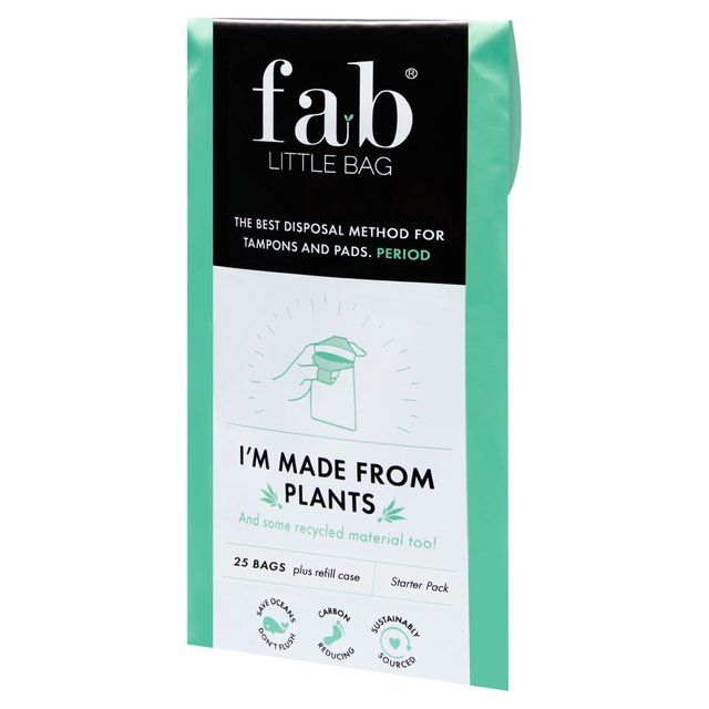 FabLittleBag Sustainably Sourced Bags for Tampons and Pads Starter Pack 25 per pack