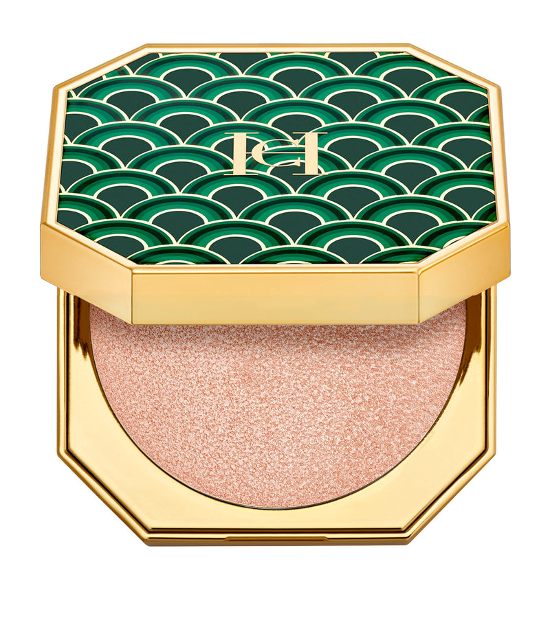 Carolina Herrera fabulous skin highlighter with decorative greenwaves case bundle - British product