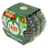Fairy Original Premium Steel Wool Scourers 3 per pack