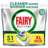 Fairy Platinum All in One Lemon Dishwasher Tablets 51 per pack