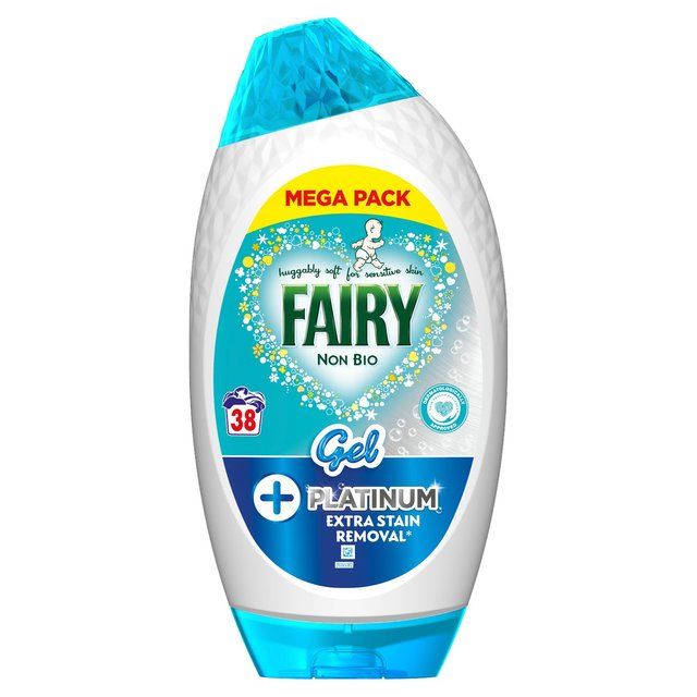 Fairy Platinum Non Bio Washing Liquid Gel 38 Washes 1254ml
