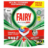 Fairy Platinum Plus All In One Lemon Dishwasher Tablets 102 per pack