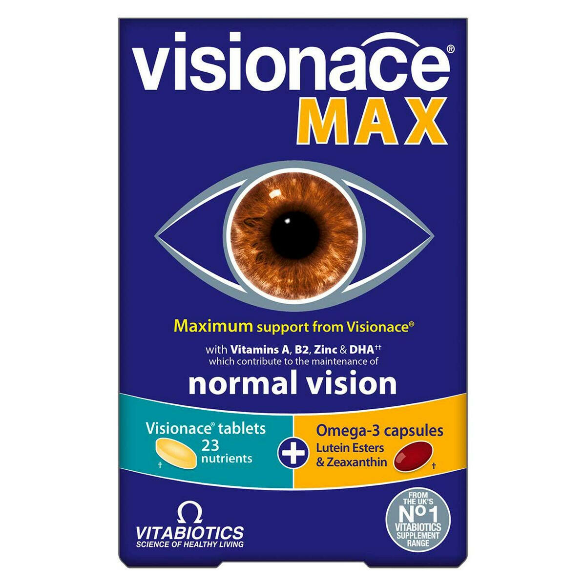 Vitabiotics Visionace Max - 56 Tablets Soups Boots