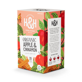 Heath & Heather Organic Apple and Cinnamon Herbal Tea Bags 20 Count