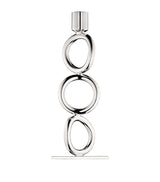 Christofle Silver-Plated Vertigo 3-Rings Candlestick Holder