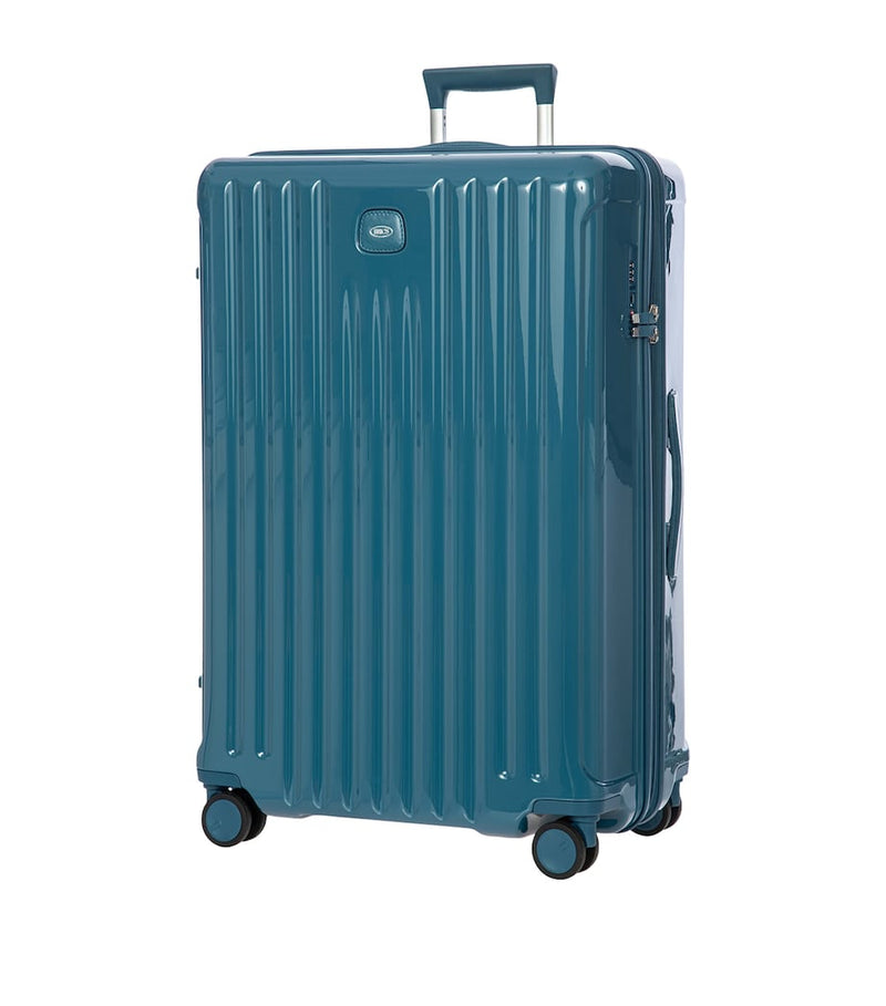 Hardwearing Recycled Polycarbonate Spinner Suitcase in Marine Hue