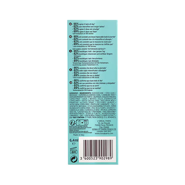 L'Oréal Paradise waterproof mascara black - British product