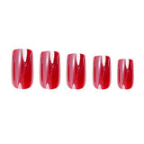 Nail HQ False Nails Cherry Glaze 24 Pieces, imported from the UK