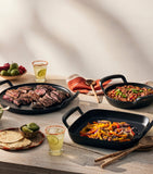 Le Creuset cast iron square grilling basket 30cm, UK version