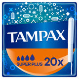 Tampax Super Plus Tampons Applicator Cardboard x20 feminine care Sainsburys