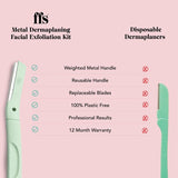 FFS Beauty Dermaplaning Facial Kit Stand Surf Green, UK version
