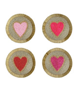 Joanna Buchanan Beaded Heart Decorative Coasters (Set of 4)