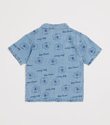 Denim Dog Logo Shirt with Short Sleeves for Age 6-7 Years