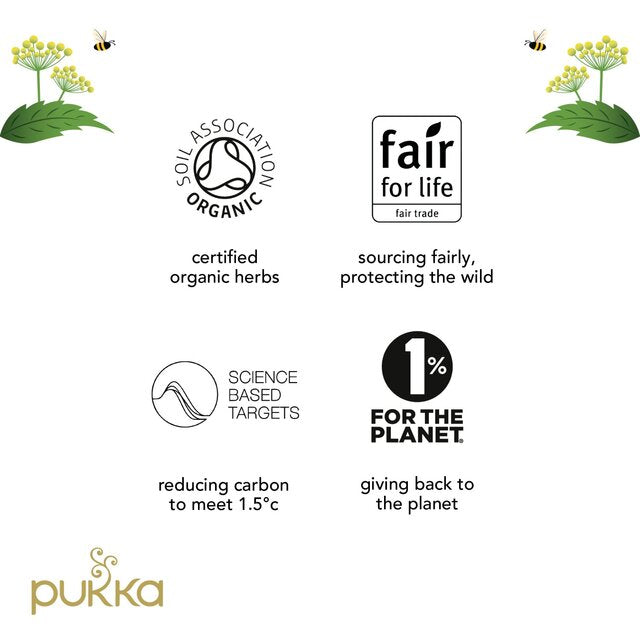 Pukka Organic Three Chamomile Tea 20 Home Compostable Herbal Tea Bags 20 per pack - McGrocer