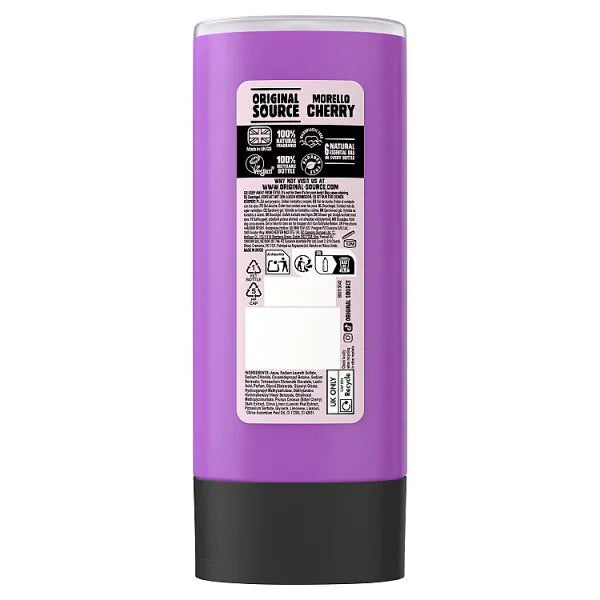 Original Source Morello Cherry Shower Gel 400ml, imported from the UK