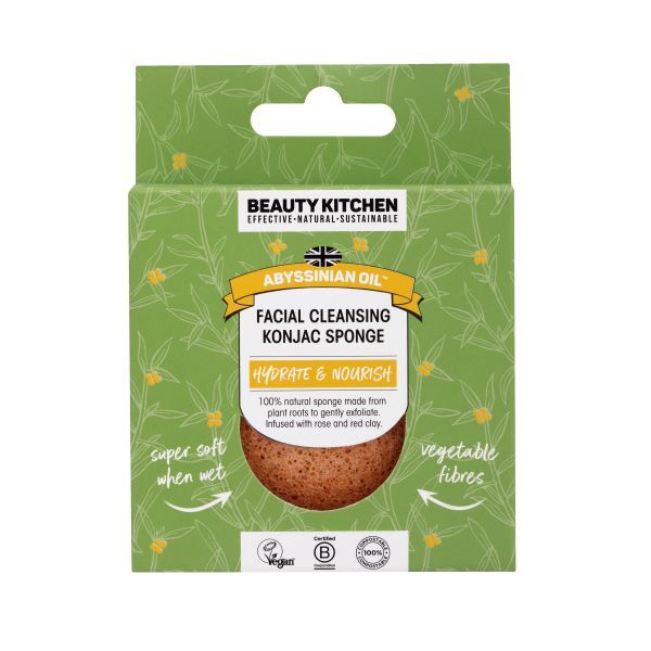 Beauty Kitchen Abyssinian Oil Cleansing Konjac Sponge - British product