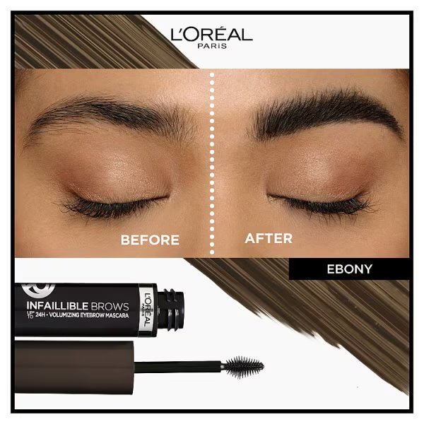 L'Oreal Paris Infallible 24H Brow Mascara Ebony, UK version