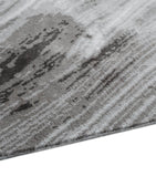 The Rug Company David Rockwell Wool-Silk Falls Graphite Rug 3.05m x 2.44m (British brand)